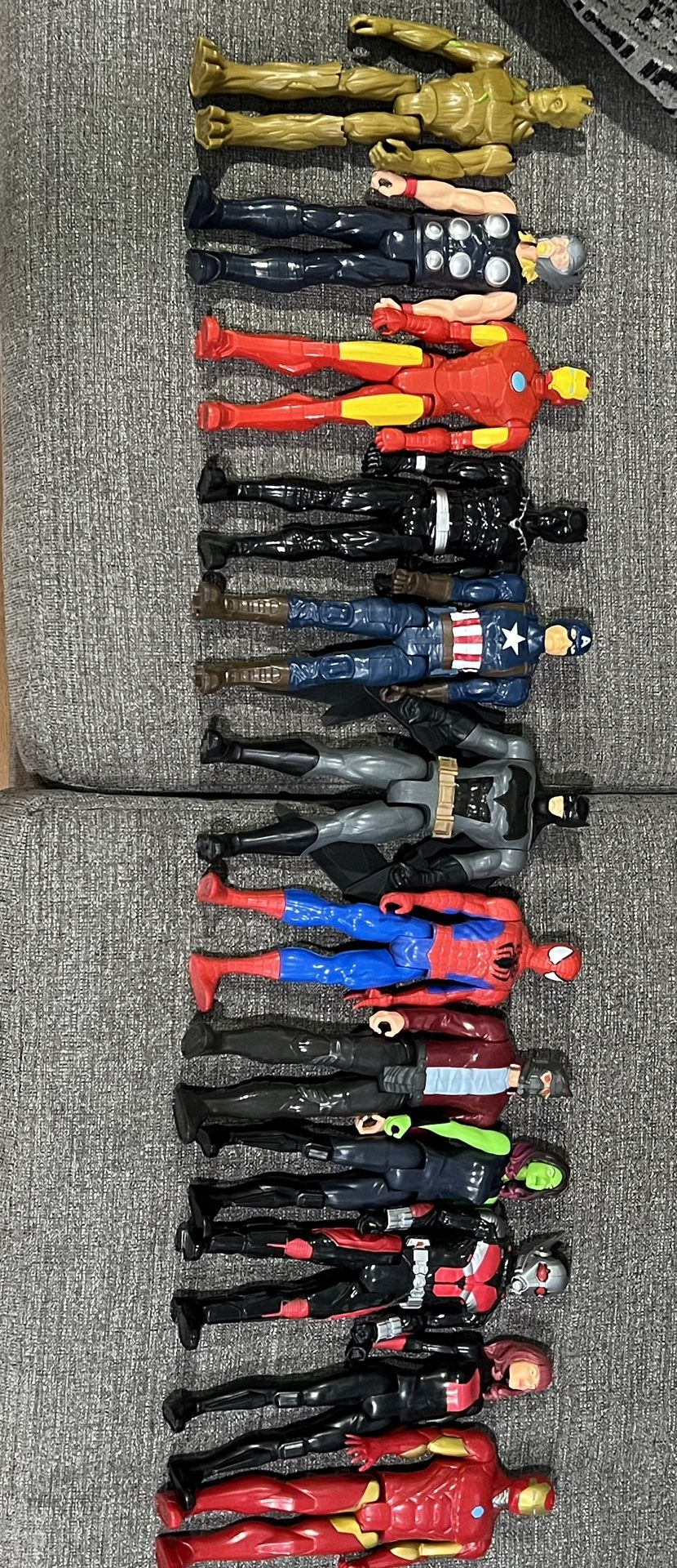 Hasbro Action Figures Including Batman, Spiderman, Black Panther, Iron Ma And Others 