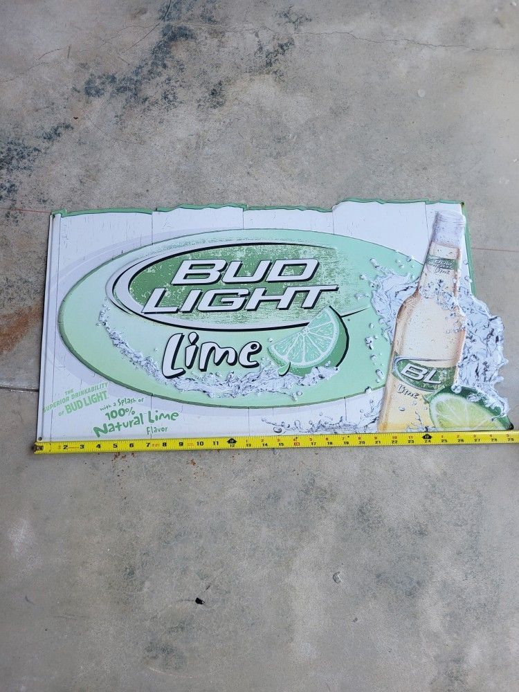 Bud Light Lime Tin Signage