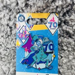 Disney Parks Disneyland 70th Anniversary Haunted Mansion Hatbox Ghost Pin New