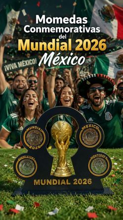 Commemorative FIFA México mundial coins set 4 WORLD CUP
