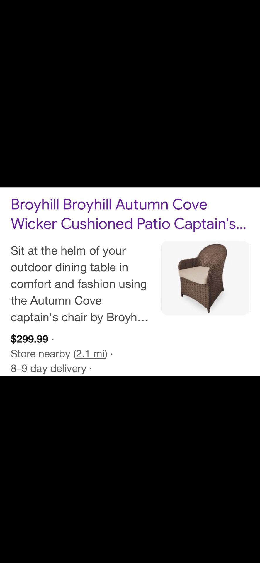 Wicker Captains Chair.