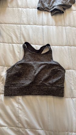 Gray Racerback Sports Bra