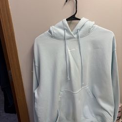 Nike, baby blue hoodie, medium