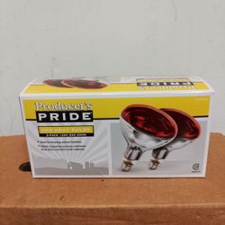 Producers Pride Red Heat Bulbs 2 Pack 120v E26 250w