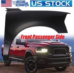 Primed Driver Side Fender For 2019-2024 Dodge RAM 2500/3500 W/O Flare Holes