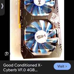 HIS X-Cyberb VF.0 4GB Graphics Video Card Twin Cooler Fans