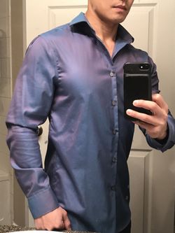 Perry Ellis dress shirt button up