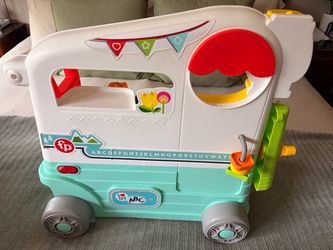 Fisher-Price On-the-Go Camper Walker & Activity Center