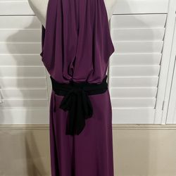  Sleeveless Fit Flare Dress  Plum  Sz XL