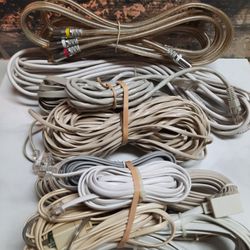 Misc Cables Phones, Wires, etc...As Shpwn In Photos