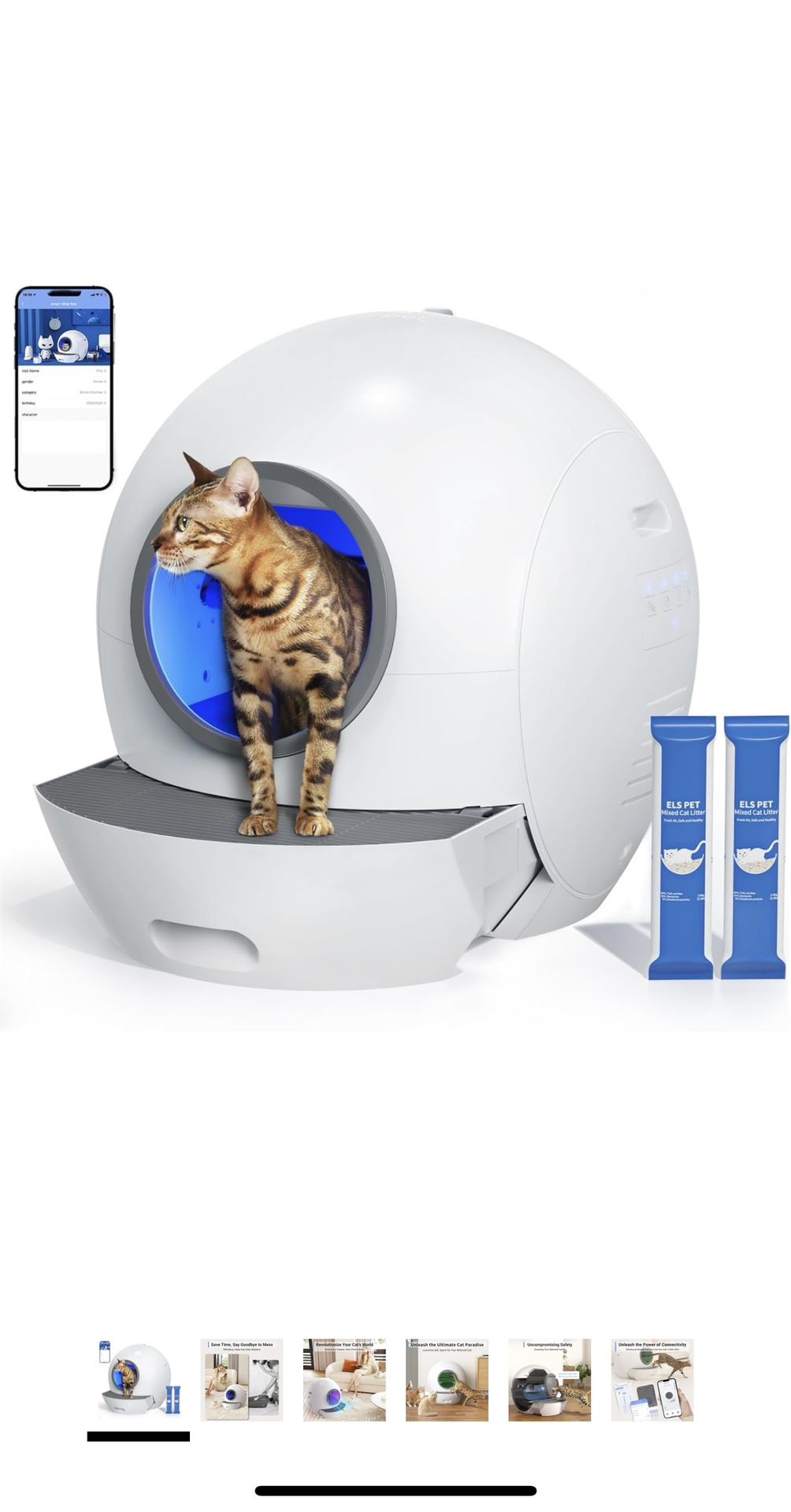 Els Pet Automatic Litter Box