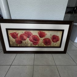 Flower painting 48”X24” . Good Condition 
