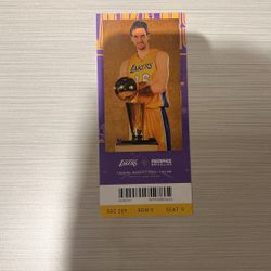Lakers versus Memphis grizzlies Tuesday, March 7, 2023 commemorative ticket
