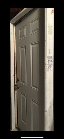 30 in. x 80 in. Premium 6-Panel Right hand Inswing 