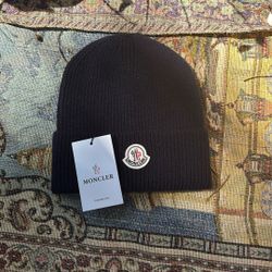 Navy Blue Moncler Beanie