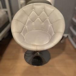 White Vanity Chair