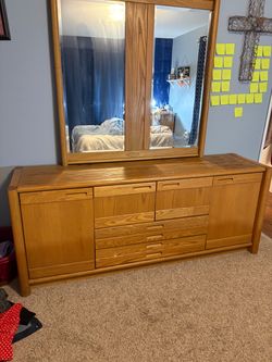 Solid Oak Dresser