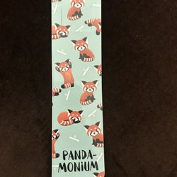 Panda Monium plastic bookmark