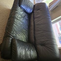 SOFA AND LOVESEAT (Italian leather)