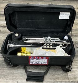 Allora ATR-450 Vienna Series Intermediate Bb Trumpet Silver Plated W/ Case Like New