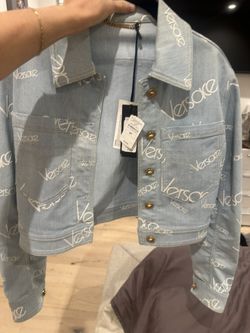 New Authentic Versace Denim Jacket