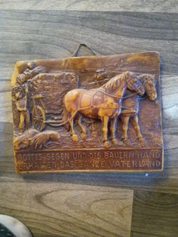 German wax wall hanging