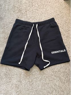 Fear of God Essentials Fleece Sweat Shorts in Black