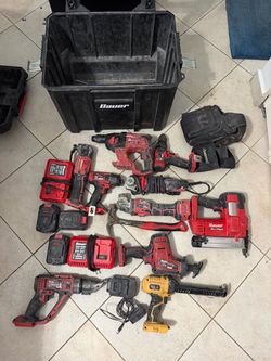 Bauer 20V Cordless Power Tool Set with Case