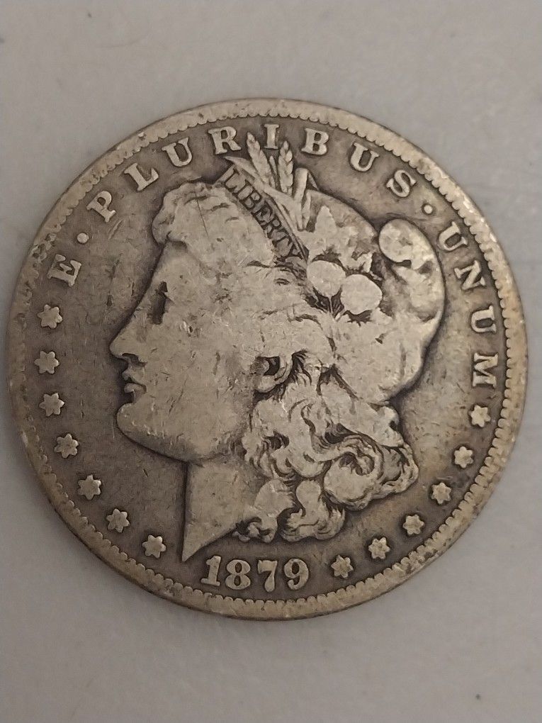 Around Vg 08 1879 Morgan Silver Dollar