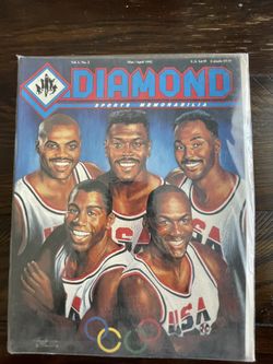 Diamond Sports Memorabilia Vol.1 No.2 Tuff Stuff 1992 Dream Team Issue.