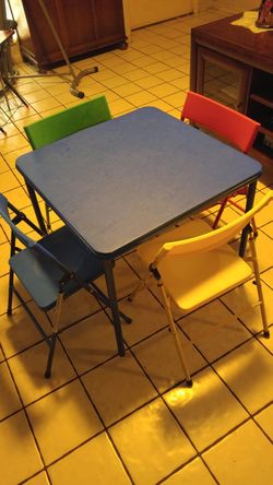 Table and 4 chairs