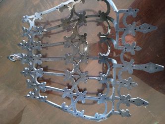 Decorative plastic Panel with Floral Scrollwork