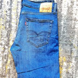 LEVIS Jeans 36 x 32 Blue 514 • No Tears • Mezclilla 👖 