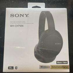 BRAND NEW Sony Noise Cancelling Headphones WHCH710N: Wireless Bluetooth Over the Ear Headset with Mic for Phone-Call, Black