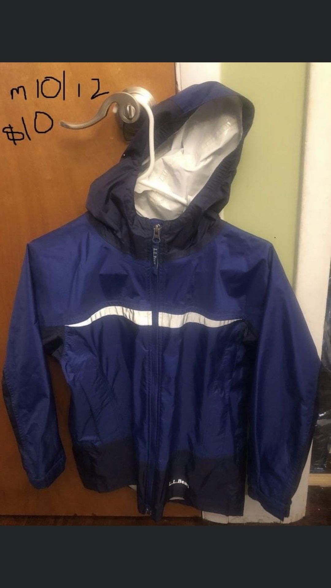 Ll Bean Raincoat Med 10/12