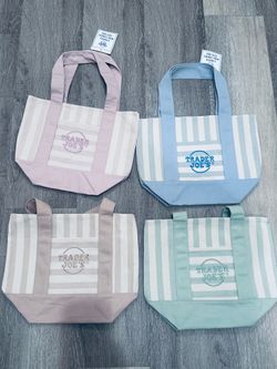 Trader Joe’s mini stripe tote bags