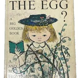 RARE Vintage 1970 Who’s In The Egg? by Provensen, Big Golden Book