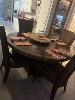 Table and chairs heavy