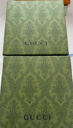 Empty designer boxes and bags