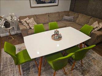 Dining / Kitchen Nook Table Set with 8 Chairs - TABLE ONLY! CHAIRS NOT AVAILABLE.