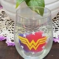 Wonder Woman DC Comics Stemless Wine Glass just $5 