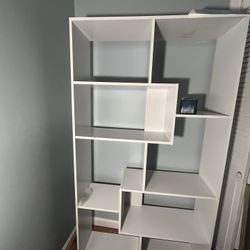 Title: New White Bookshelf – Already Assembled & Ready for Pickup