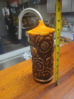 Vintage Pillar Candle

