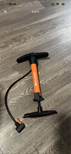 Bike Pump- Portable Floor Bicycle Pump Fit Presta and Schrader Valves- 120PSI High Pressure Bike Air