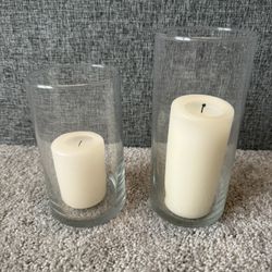 Glass Candle Holders