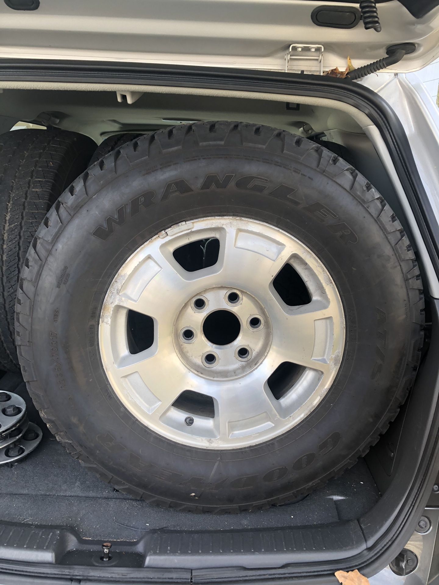 Chevy suburban factory rims with Goodyear tires