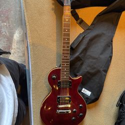 Kay Vintage Series Les Paul copy, 2000s, Red Trans, set neck, gig bag