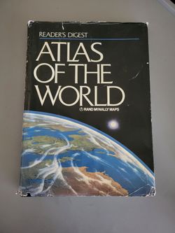 🌎📚 Vintage 1987 Reader’s Digest Atlas of the World – Rand McNally Maps – Large Hardcover