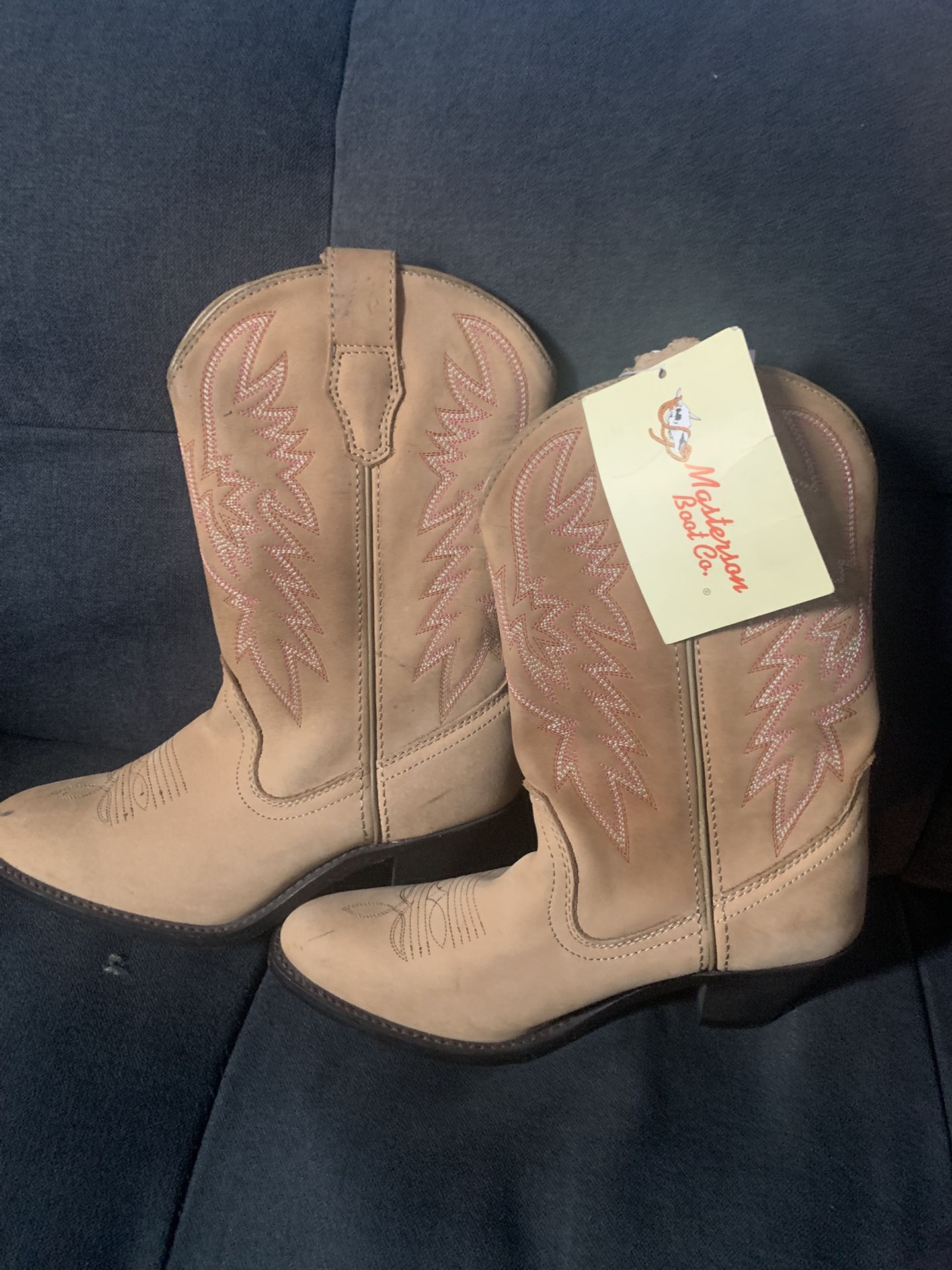 Pink And Tan Mastersons Cowboy Boots