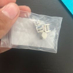 Silver Magnetic Earrings